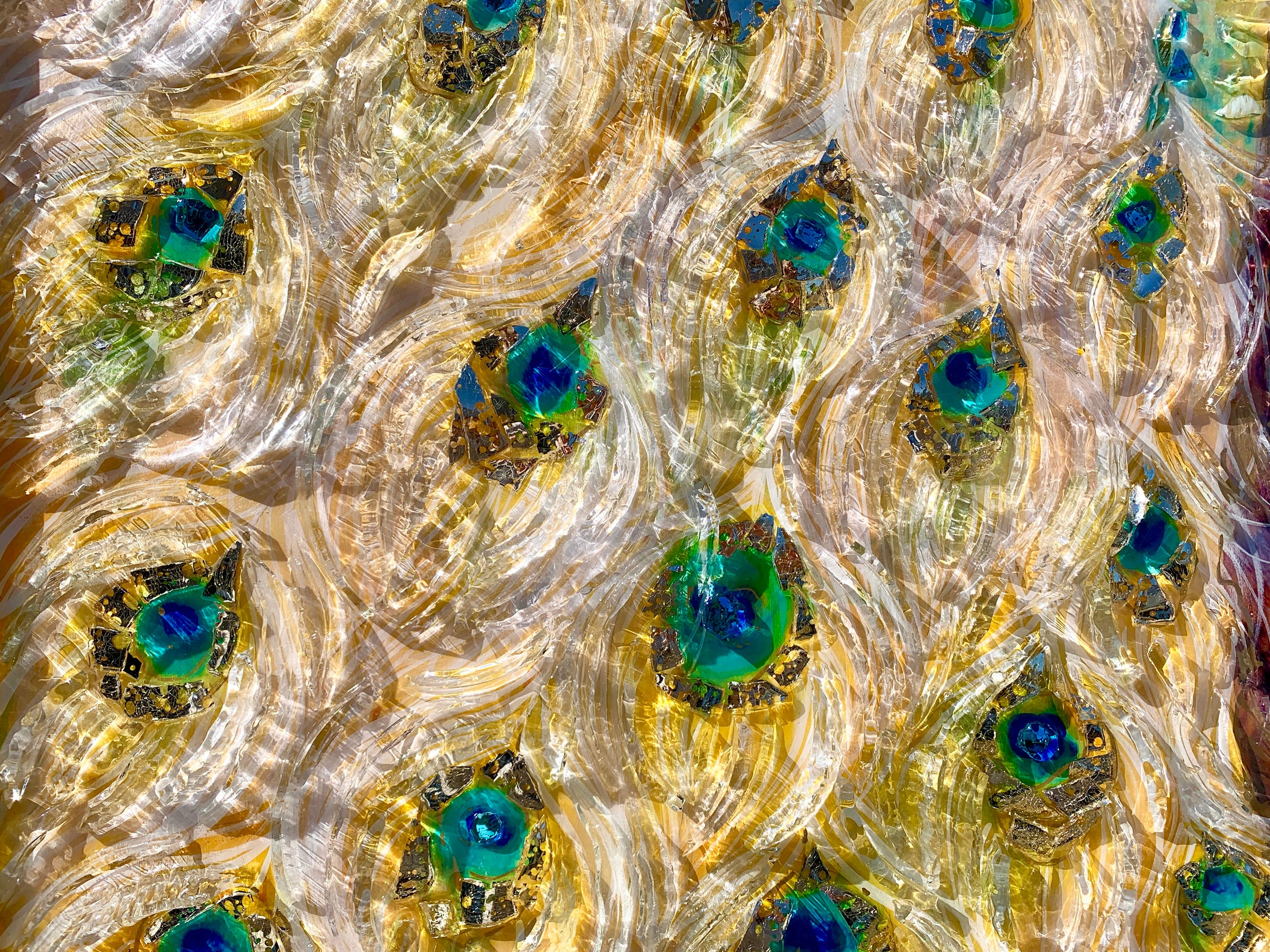 white peacock acrylic painting online class | Agnes Friedlander